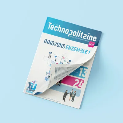 création graphique mise en page lettre technopolitaine rapport d'activité Orléans brochure agence de communication