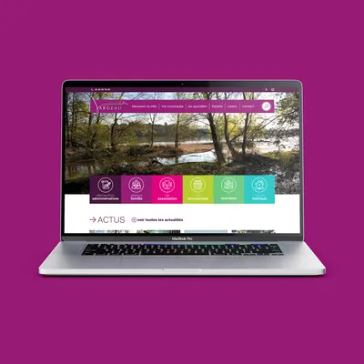 conception graphique interface site web création site internet développement web mairie Jargeau agence de communication Orléans