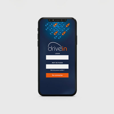 création conception interface application mobile drivein gestion de flotte automobile agence de communication