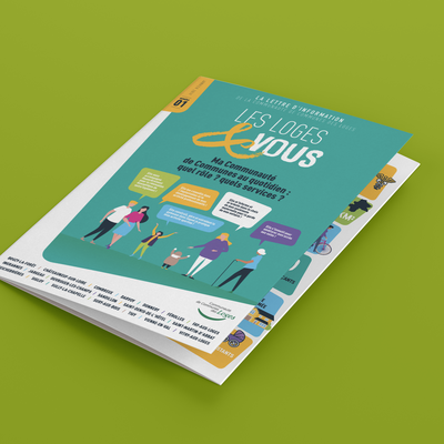 création lettre d'information magazine mise en page communauté de communes des loges Loiret