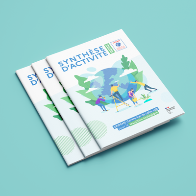 mise en page création brochure rapport synthèse d'activité ADEME transition écologique Centre-Val de Loire