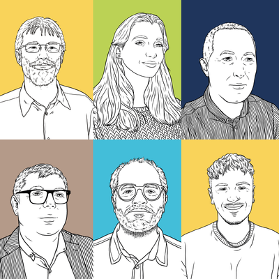 création portraits personnalisés illustrations personnel d'entreprise organigramme agence de communication